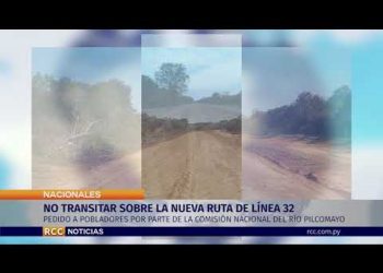 NO TRANSITAR SOBRE LA NUEVA RUTA DE LÍNEA 32 A GENERAL DÍAZ