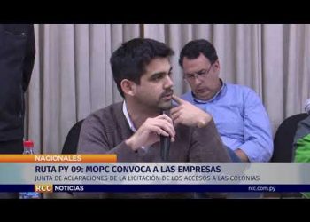 RUTA PY 09: MOPC CONVOCA A LAS EMPRESAS