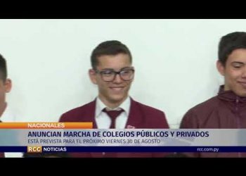 ANUNCIAN MARCHA NACIONAL DE COLEGIOS PÚBLICOS Y PRIVADOS