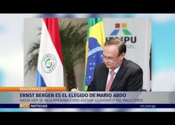 ERNST BERGEN ES ELEGIDO POR MARIO ABDO