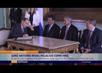 JURÓ ANTONIO RIVAS PALACIOS COMO MRE