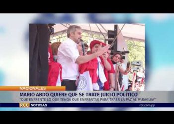 MARIO ABDO QUIERE QUE SE TRATE JUICIO POLÍTICO