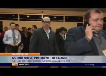 ASUMIÓ NUEVO PRESIDENTE DE LA ANDE ING. LUIS ALBERTO VILLORDO