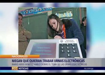 NIEGAN QUE QUIERAN TRABAR URNAS ELECTRÓNICAS