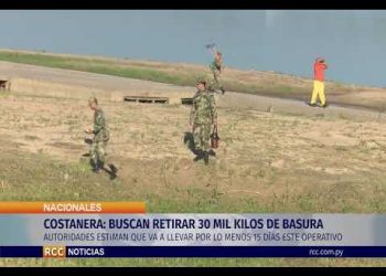 COSTANERA: BUSCAN RETIRAR 30 MIL KILOS DE BASURA