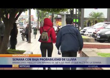 SEMANA CON BAJA PROBABILIDAD DE LLUVIA