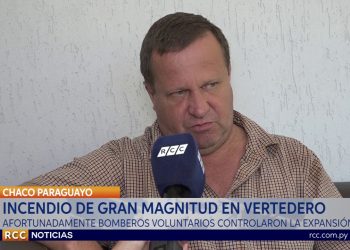 INCENDIO DE GRAN MAGNITUD EN VERTEDERO MUNICIPAL DE FILADELFIA