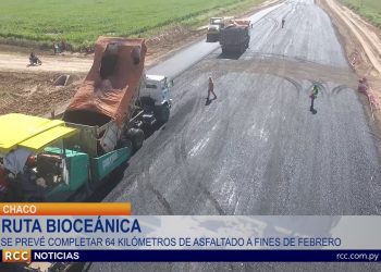 AVANZAN LAS OBRAS DEL CORREDOR BIOCEÁNICO EN LA LOCALIDAD CHAQUEÑA DE LOMA PLATA