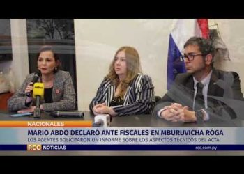MARIO ABDO DECLARO ANTE FISCALES EN MBURUVICHA RÓGA