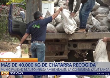 RECOGEN TONELADAS DE BASURAS DE YALVE SANGA