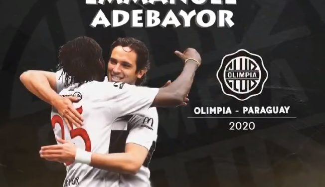 Olimpia rompió el chanchito y Adebayor vestirá la franjeada Olimpia rompió el chanchito y Adebayor vestirá la franjeada