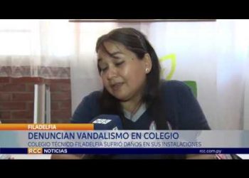 VANDALIZAN PREDIO DE COLEGIO TÉCNICO NACIONAL DE FILADELFIA