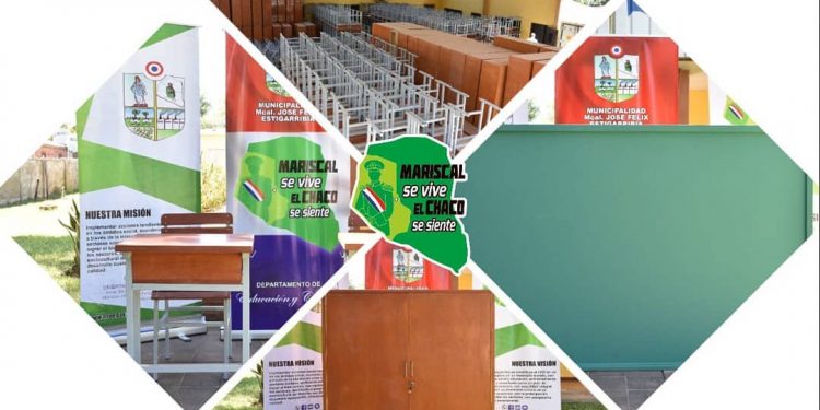 Mariscal Estigarribia: Entregan mobiliarios a 32 instituciones educativas del distrito