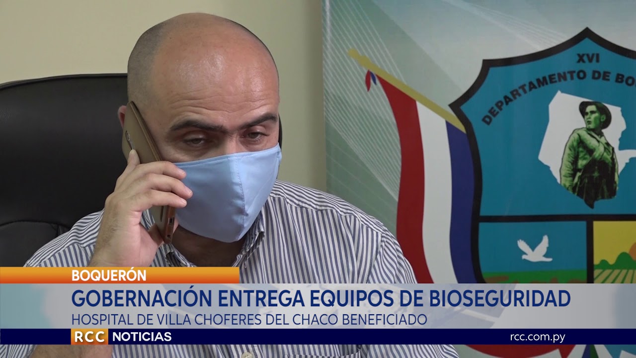 GOBERNACIÓN DE BOQUERÓN ENTREGA EQUIPOS DE BIOSEGURIDAD