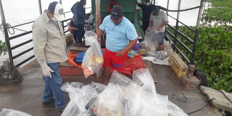 Puerto Casado: Vecinos reclaman que víveres no condicen con el valor de Gs 500.000 Puerto Casado: Vecinos reclaman que víveres no condicen con el valor de Gs 500.000