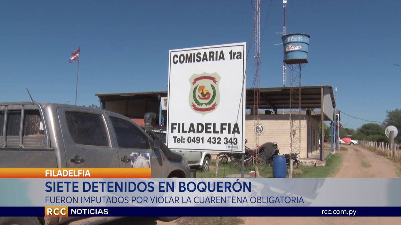SIETE DETENIDOS POR VIOLAR LA CUARENTENA EN BOQUERÓN