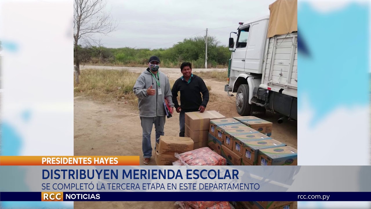 GOBERNACIÓN DE PRESIDENTES HAYES COMPLETÓ LA ENTREGA DE LA TERCERA ETAPA DE MERIENDA ESCOLAR