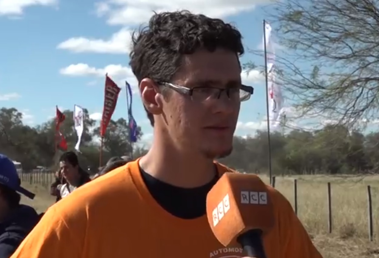 Marcelo Espinoza, presidentel del Motoclub Choferes del Chaco de Filadelfia.