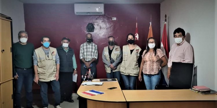 Carmelo Peralta: Intendenta se reunió con encargados del diseño final del puente Carmelo Peralta: Intendenta se reunió con encargados del diseño final del puente