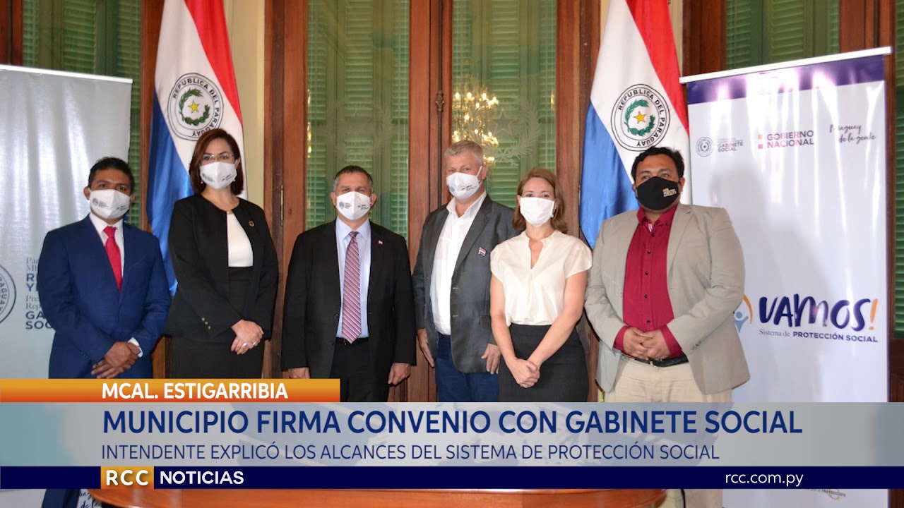 MUNICIPALIDAD DE MARISCAL ESTIGARRIBIA FIRMA CONVENIO CON GABINETE SOCIAL