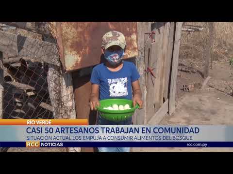 ARTESANOS DE LA COMUNIDAD LA HERENCIA, TRABAJAN CON HOJA DE PALMA Y DE KARANDILLA