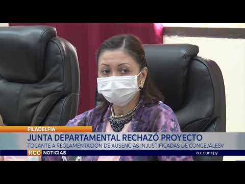 JUNTA DEPARTAMENTAL RECHAZÓ REGLAMENTACIÓN DE AUSENCIAS INJUSTIFICADAS DE CONCEJALES