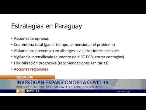 BIÓLOGO CHAQUEÑO REALIZÓ TRABAJOS DE INVESTIGACIÓN SOBRE LA EXPANSIÓN DEL COVID-19 EN NUESTRO PAÍS