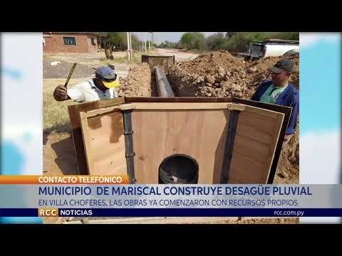 CONSTRUYEN SISTEMA DE DESAGÜE PLUVIAL EN VILLA CHOFERES DEL CHACO