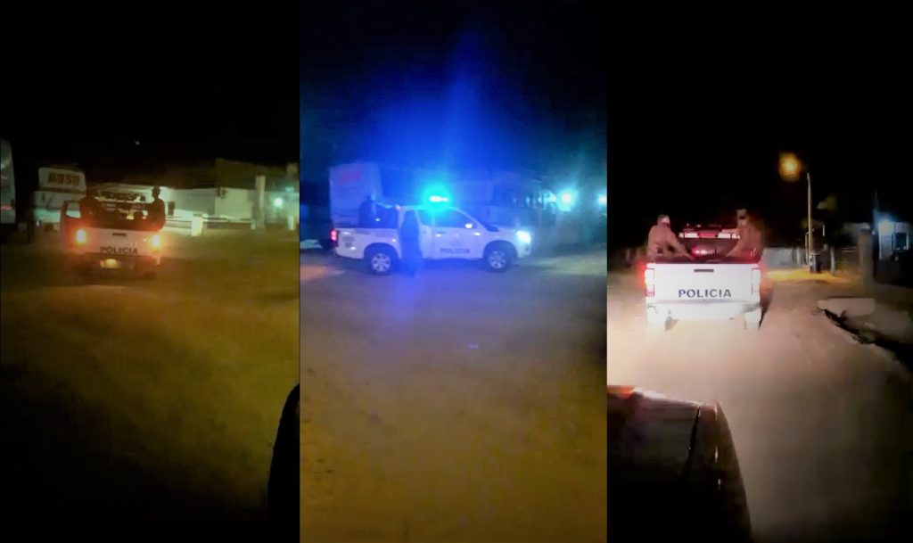 Policías montan barreras de control y patrullaje para concienciar a la ciudadanía Policías montan barreras de control y patrullaje para concienciar a la ciudadanía