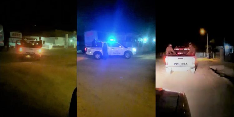 Policías montan barreras de control y patrullaje para concienciar a la ciudadanía Policías montan barreras de control y patrullaje para concienciar a la ciudadanía