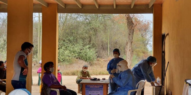 Realizaron visita a comunidad indígena y tomaron muestras para estudio de COVID-19