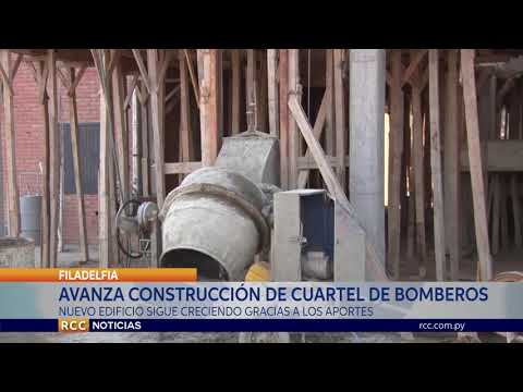AVANZA LA CONSTRUCCIÓN DE LA AMPLIACIÓN DEL CUARTEL DE BOMBEROS VOLUNTARIOS DE FILADELFIA