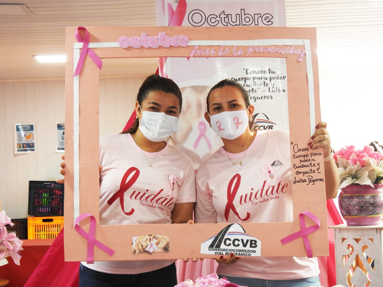 Capacitan a colaboradoras de la Bioceánica en el marco del Octubre Rosa