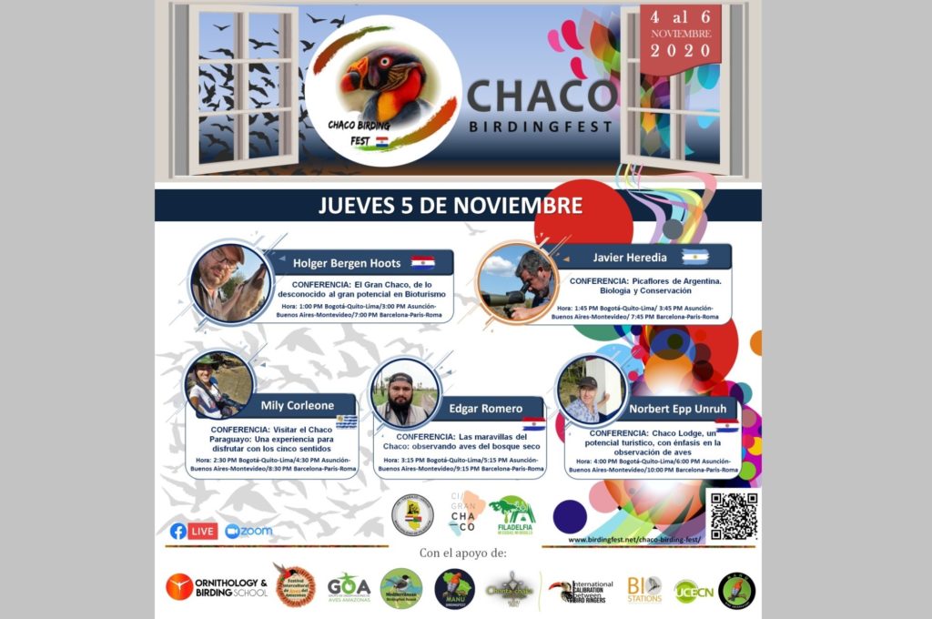 Primera feria virtual de aves del Chaco