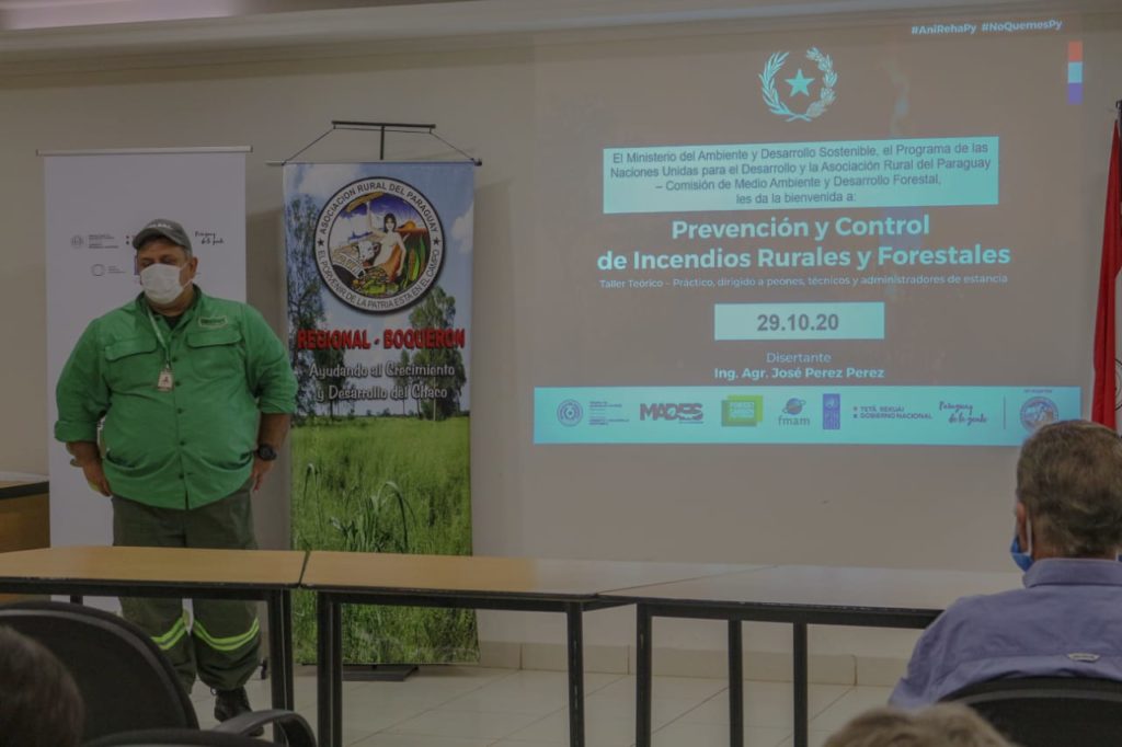 Realizan taller sobre incendios forestales
