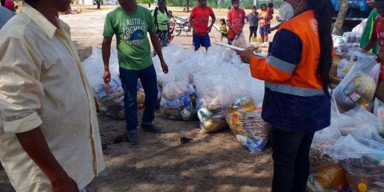 SEN distribuye 29.500 kilos de alimentos a nativos del Bajo Chaco