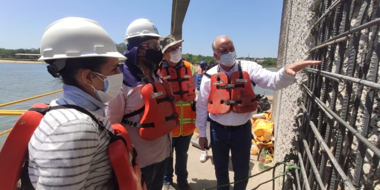 Avanzan trabajos de reparación del Puente Remanso