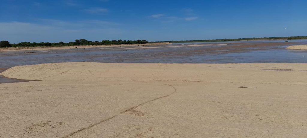 Primeras riadas del Pilcomayo llegaron a la zona de Pozo Hondo