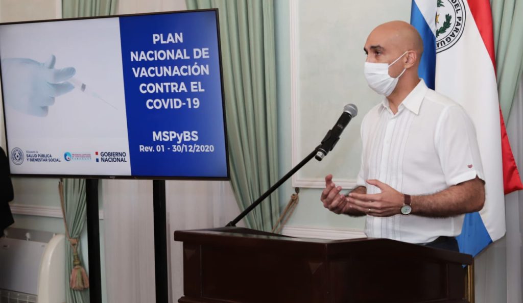 Paraguay recibirá 300.000 dosis de la vacuna anti-covid-19 para mediados de febrero