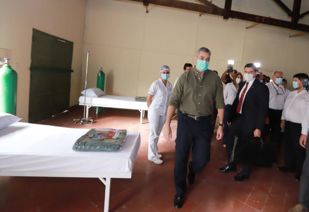 Mandatario habilitó pabellón respiratorio en el Comando del Ejército