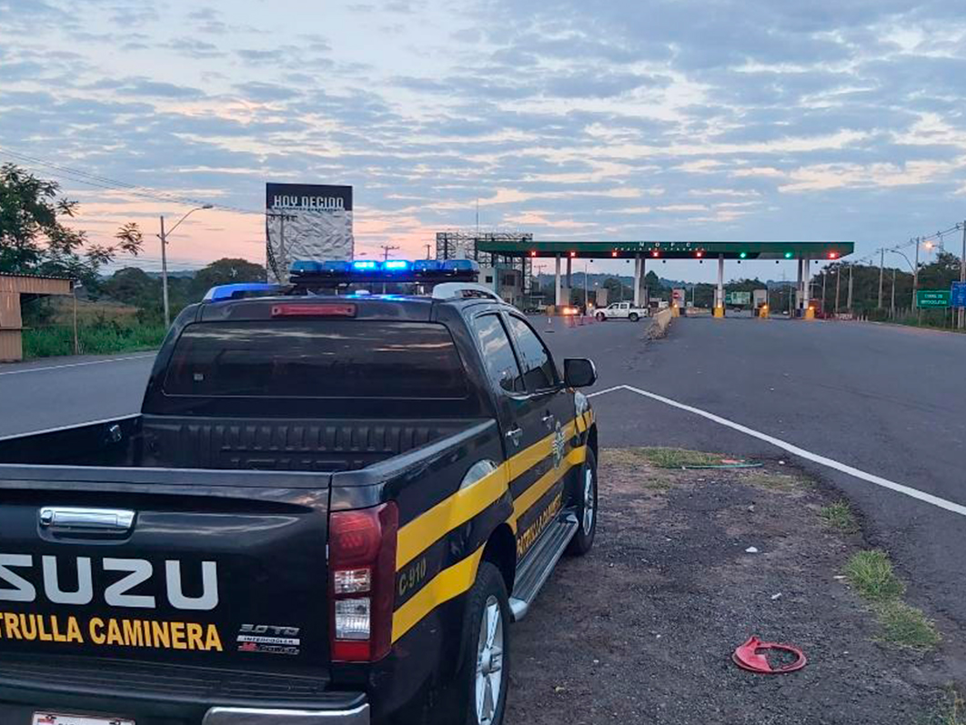 Patrulla Caminera reportó 240 conductores sancionados por conducir en estado etílico