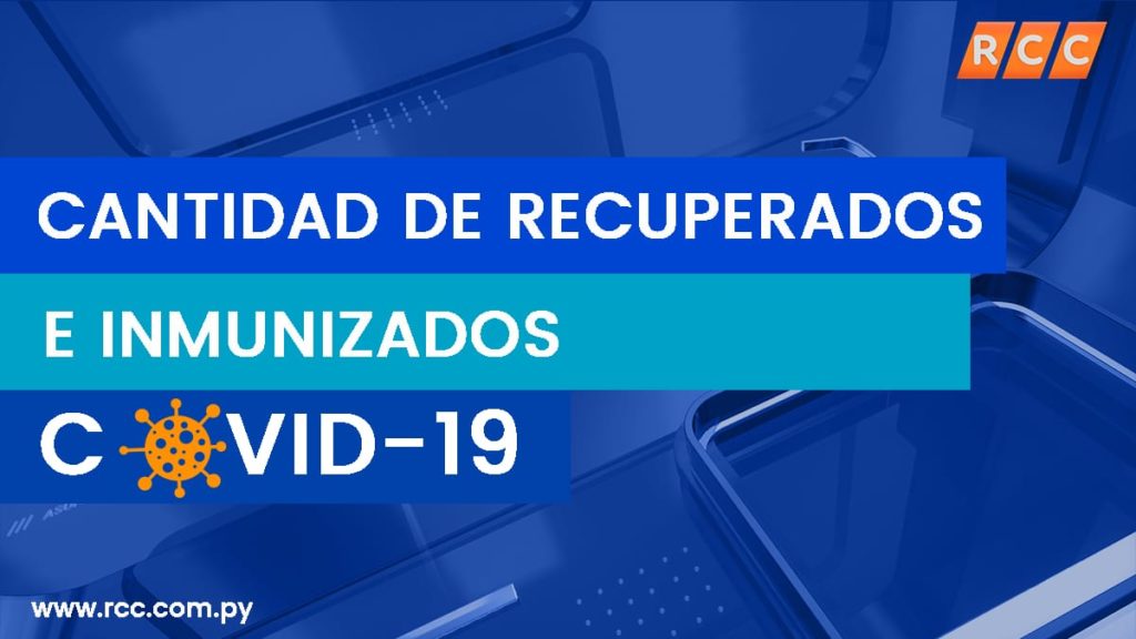 Cantidad de recuperados e inmunizados contra el COVID-19, hoy en Paraguay Cantidad de recuperados e inmunizados contra el COVID-19, hoy en Paraguay