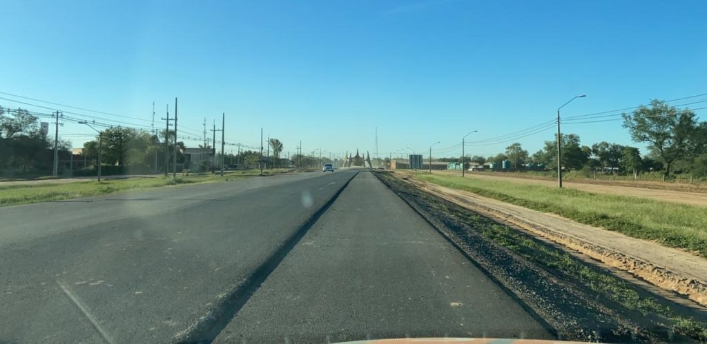 Culminó asfaltado de la ruta de acceso a Filadelfia
