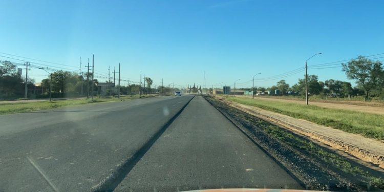 Culminó asfaltado de la ruta de acceso a Filadelfia