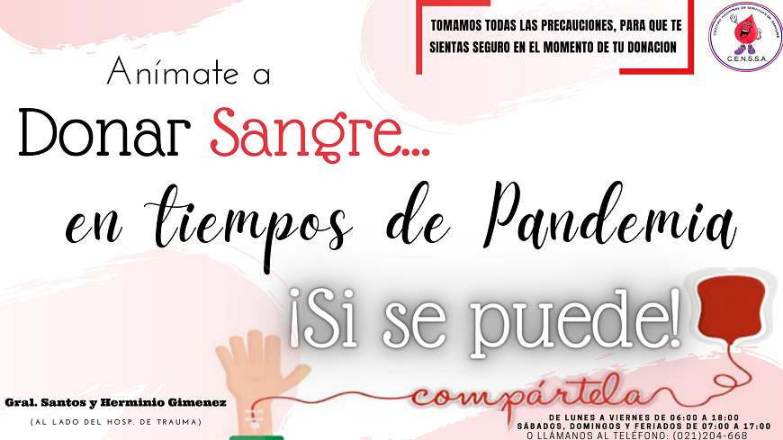 Sangre: Casa del donante con puertas abiertas a colecta ciudadana