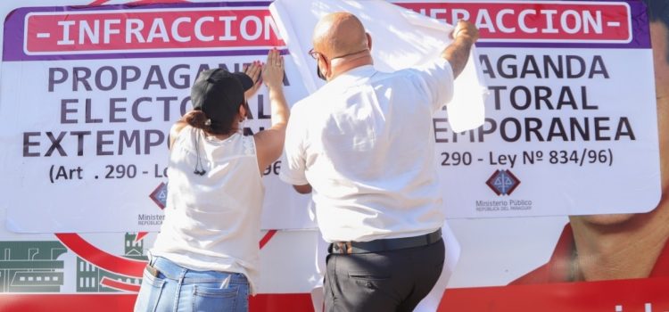 Propaganda electoral: Instan a candidatos a retirar cartelería cumplido el plazo legal