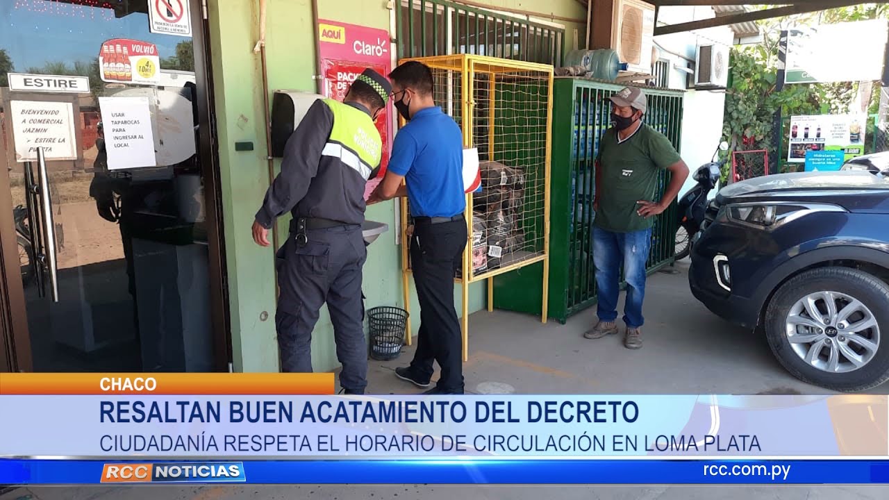 RESALTAN BUEN ACATAMIENTO DEL DECRETOCIUDADANÍA RESPETA EL HORARIO DE CIRCULACIÓN EN LOMA PLATA