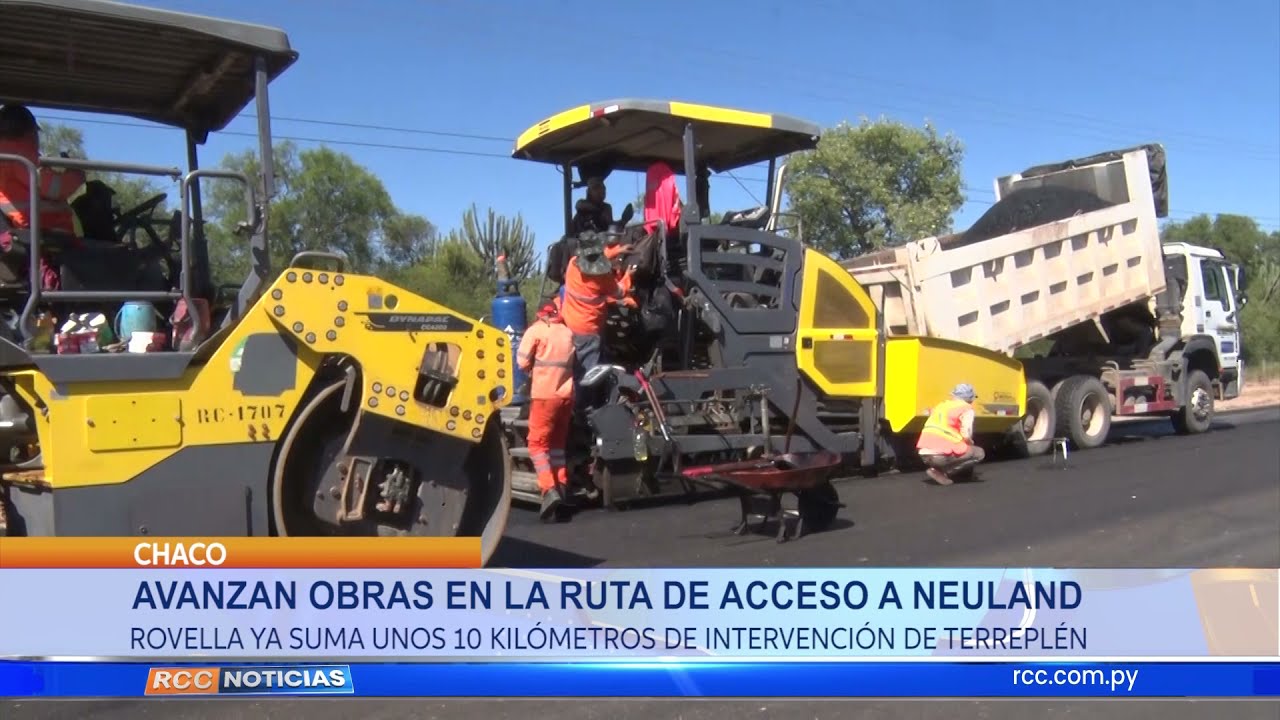 AVANZAN OBRAS EN LA RUTA DE ACCESO A NEULAND