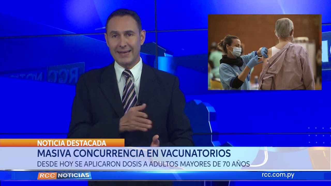 MASIVA CONCURRENCIA EN VACUNATORIOSDESDE HOY SE APLICARON DOSIS A ADULTOS MAYORES DE 70 AÑOS