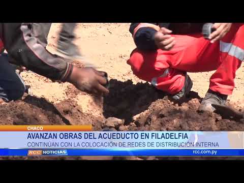 AVANZAN OBRAS DEL ACUEDUCTO EN FILADELFIA CONTINÚAN CON LA COLOCACIÓN DE REDES DE DISTRIBUCIÓN